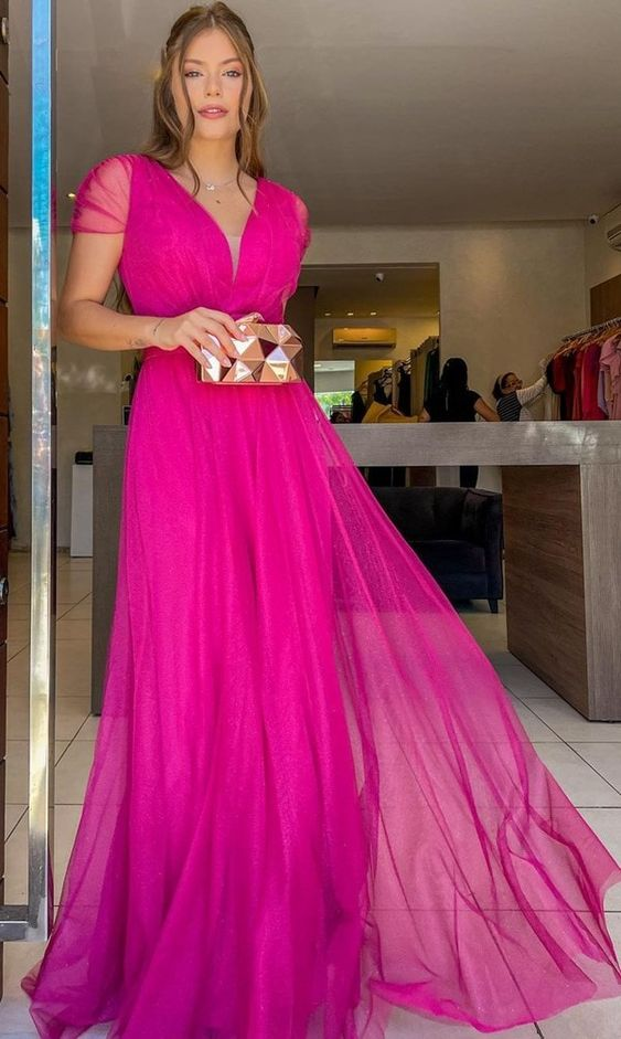 Fashion A-line Long Prom Dress,Bridesmaid Dress Y5768