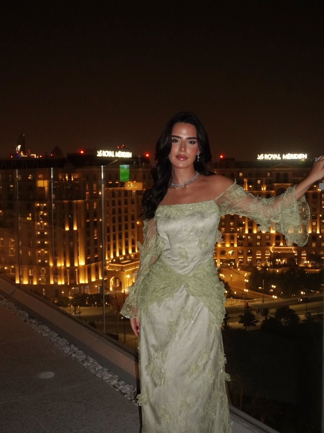 Pretty Off The Shoulder Green Lace Mermaid Prom Gown Long Evening Dress SP702