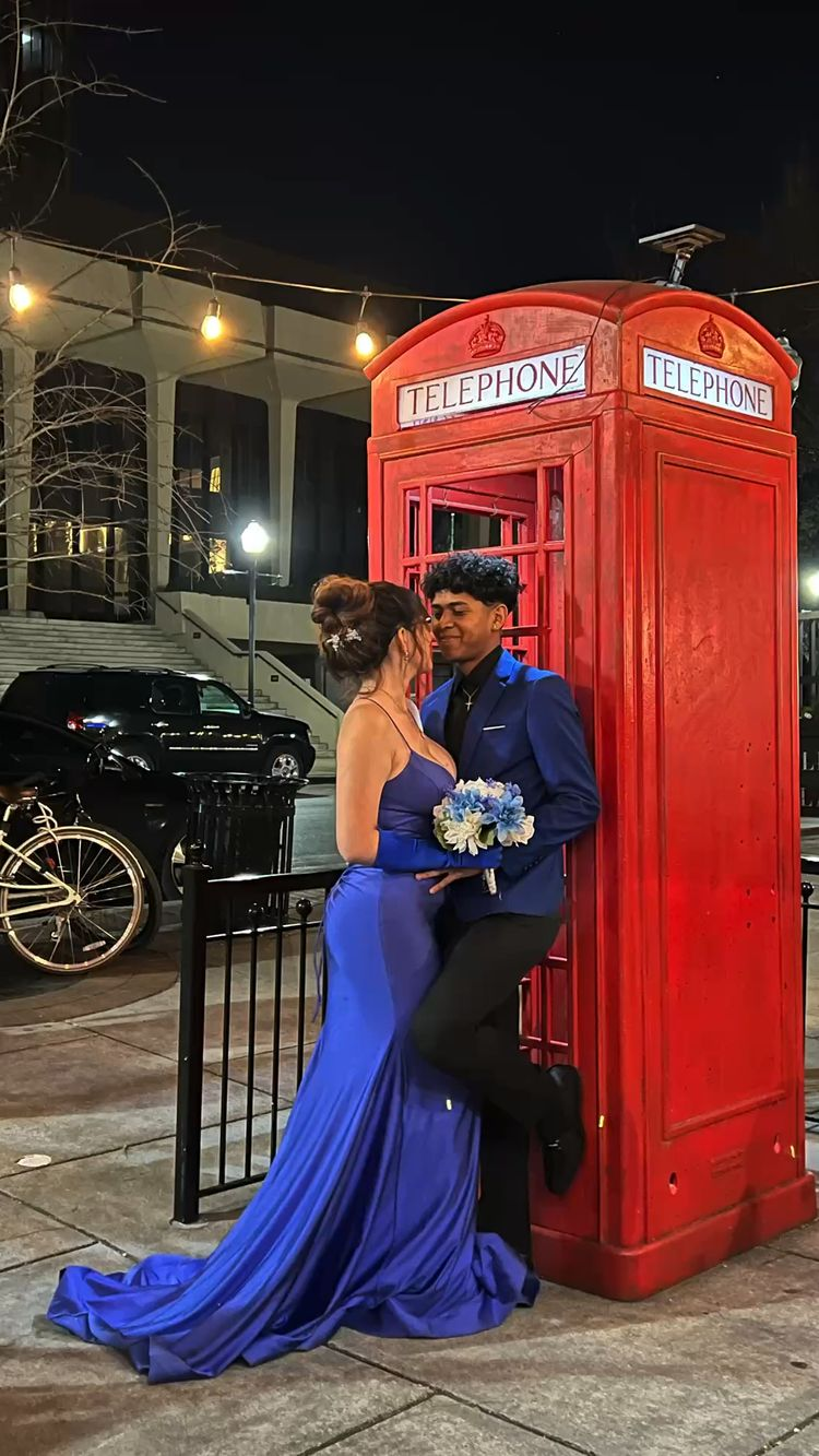 Classic Royal Blue Mermaid Evening Dress with Train  Y4229