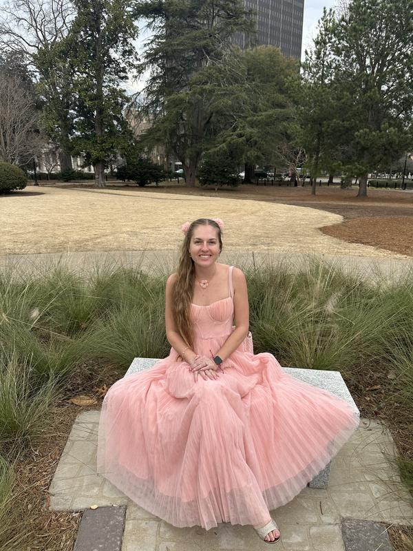 Classy Spaghetti Straps Pleated Tulle Green Midi Prom Dress A Line Evening Dress Y8452