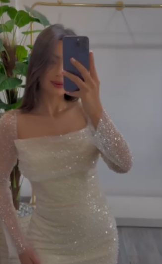 Glitter Square Neck Sequin Sheath Long Prom Dress Evening Dress Y9662