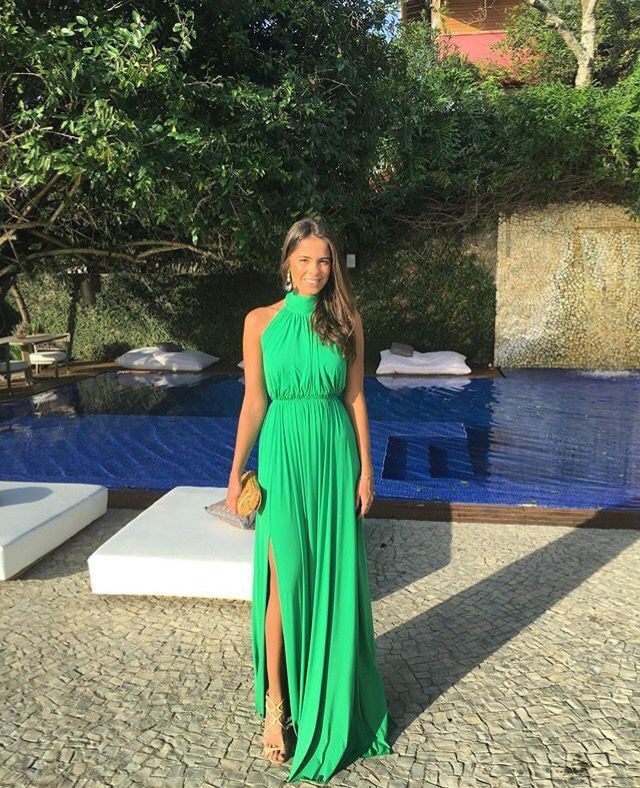 Halter Chiffon Dresses for Women Long Prom Dress with Slit Pleated Corset Formal Gown Y5180