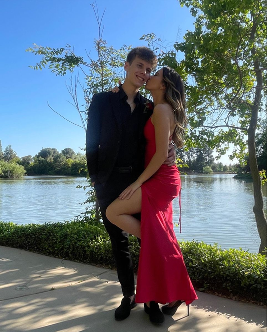 Classic Sheath/Column Long Evening Dress with Split Y4289