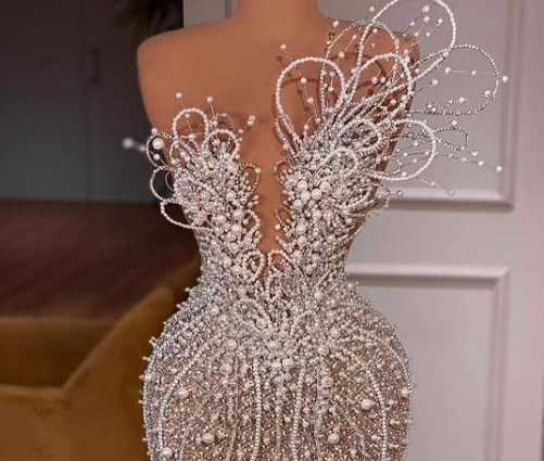 Pink Mermaid Prom Dress Uniuqe Prom Dress Y72