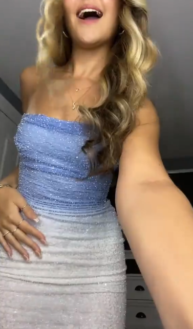 Sparkly Strapless Sheath Sequin Cocktail Dress Formal 8th Grade Homecoming Dress Y9575