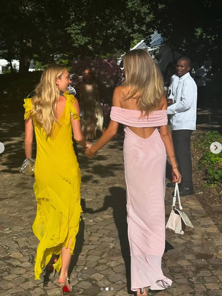 Elegant Off The Shoulder Chiffon Slit Prom Dress,Pink Formal Evening Dress Y8236