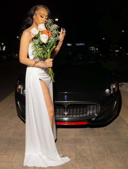 Classy Strapless White Satin High Slit Long Prom Dress Evening Dress Y9643