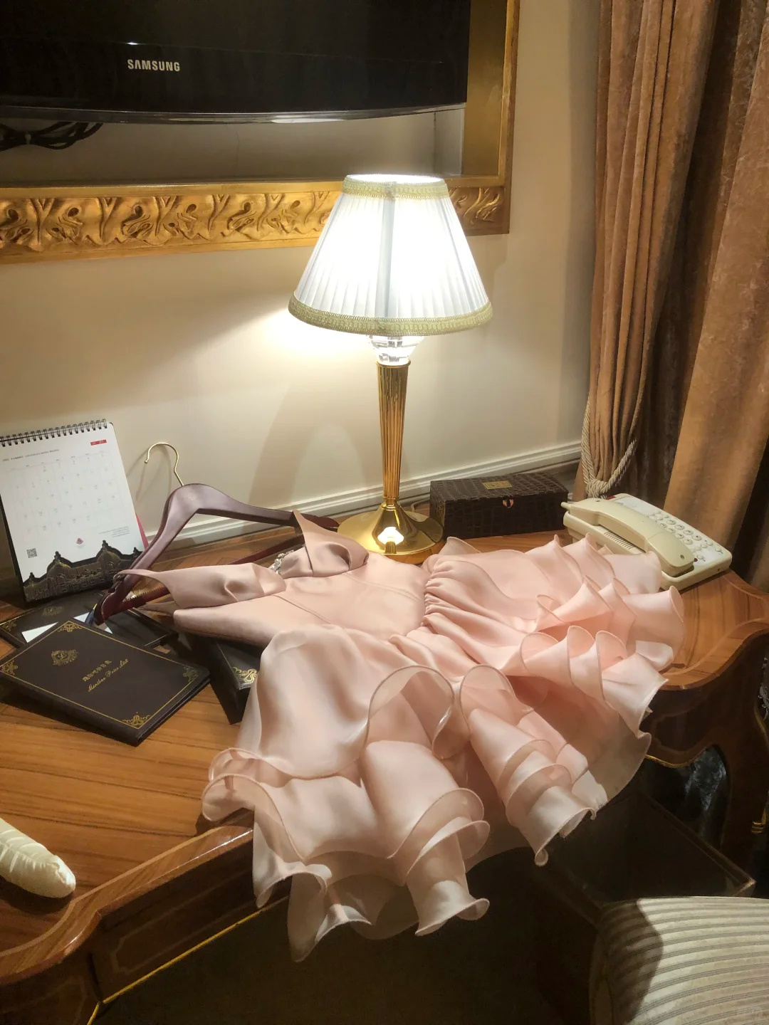 Cute Spaghetti Straps Pink Layered A Line Short Homecoming Dress Birthday Outfits Y9409