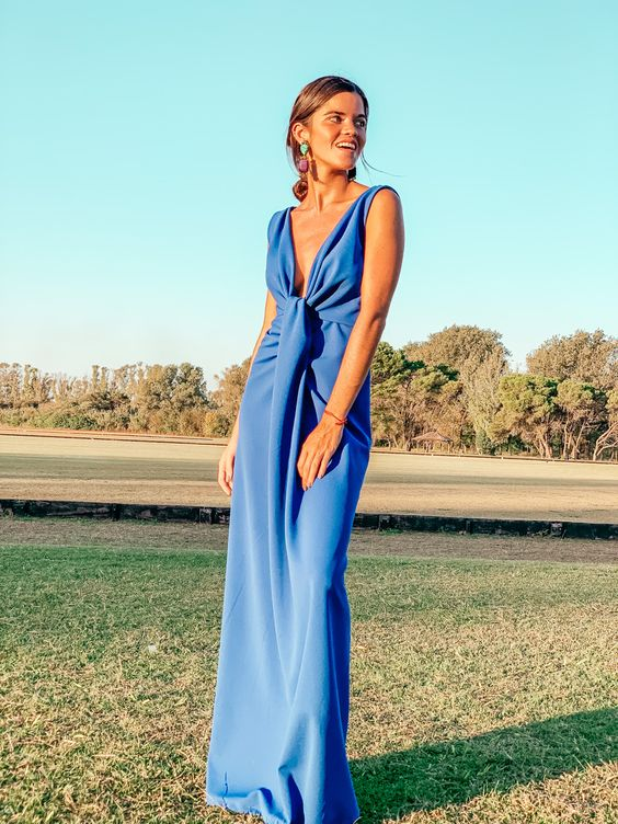 Elegant Deep V Neck Sheath Prom Dress,Wedding Guest Outfit Y6364
