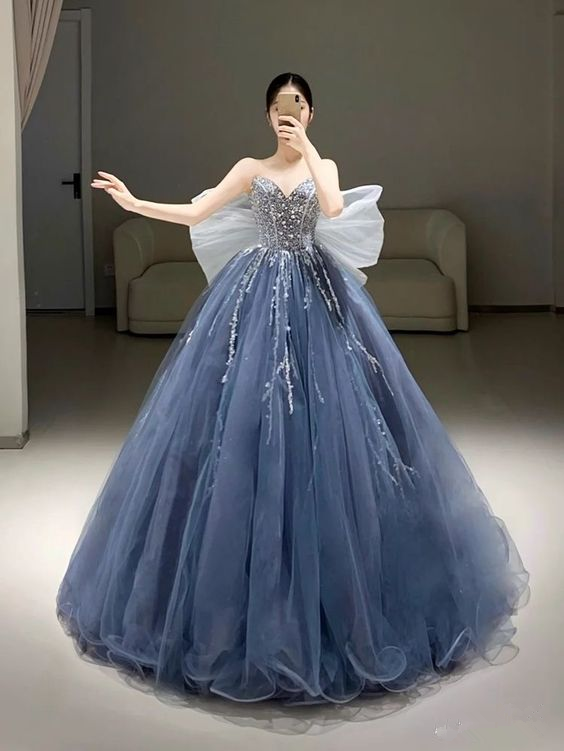 Attractive A-line Sweetheart Neckline Princess Dress,Sweet 16 Dress,Ball Gown Y6799