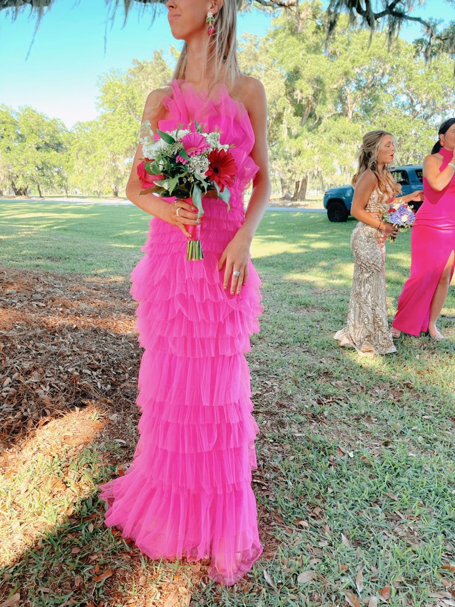 Chic Tulle Tiered Long Prom Dress,Prom Gown,Elegant Formal Gown Y2294