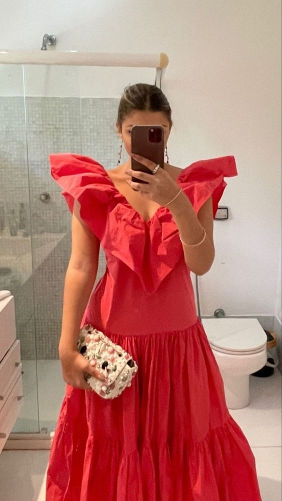 Charming A-line V Neck Prom Dress,Evening Dress Y7087