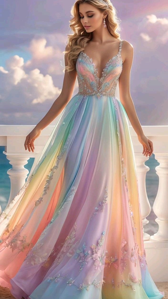 Colorful Chiffon Lace Appliques Evening Dress ,A Line Formal Prom Dress Y8333