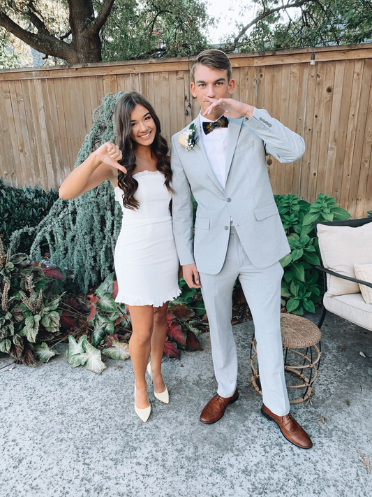 Sexy White Strapless Cocktail Dress,Short Homecoming Dress Y4295