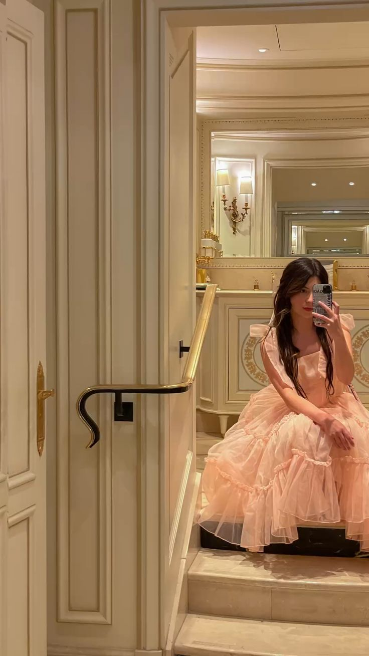 Elegant Pink A-line Tulle Midi-length Prom Dress,18th Birthday Party Dress Y5007