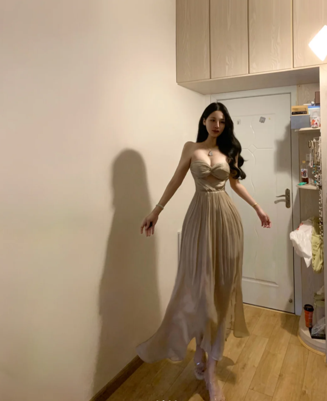 Sexy Strapless Sweetheart Neck Pleated Mermaid Guest Dress Long Party Gown SP293