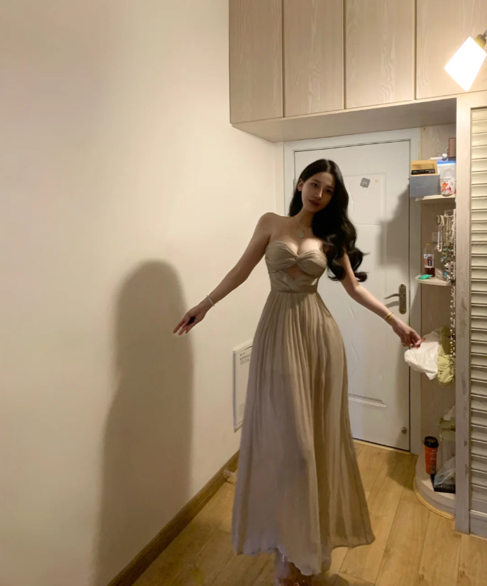 Sexy Strapless Sweetheart Neck Pleated Mermaid Guest Dress Long Party Gown SP293