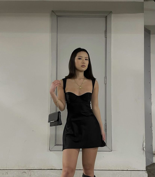 Cute Black Straps Homecoming Dress,Black Party Dress Y4034