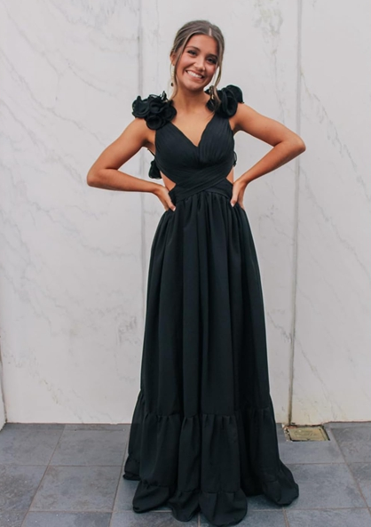 A-Line Long Hot Pink Prom Dresses Y6803