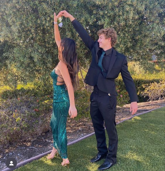 Charming Green Mermaid Prom Dress,Green Evening Dress Y7188