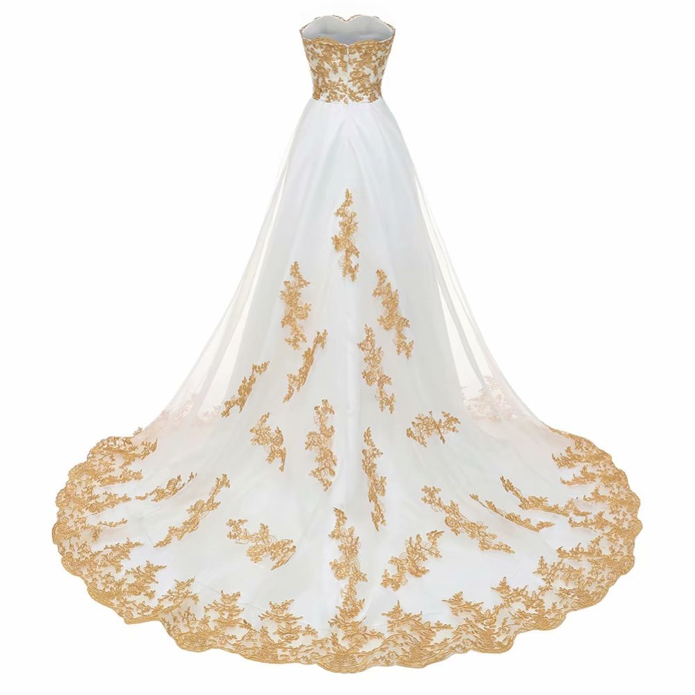 High Low Prom Dresses Sweetheart Neckline Sleeveless Zipper Back Chapel Train Tulle Lace Applique Party Dress Formal Gown Y603