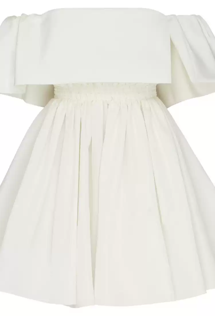 White Off the Shoulder Mini Homecoming Dresses,A-line Dresses S4014