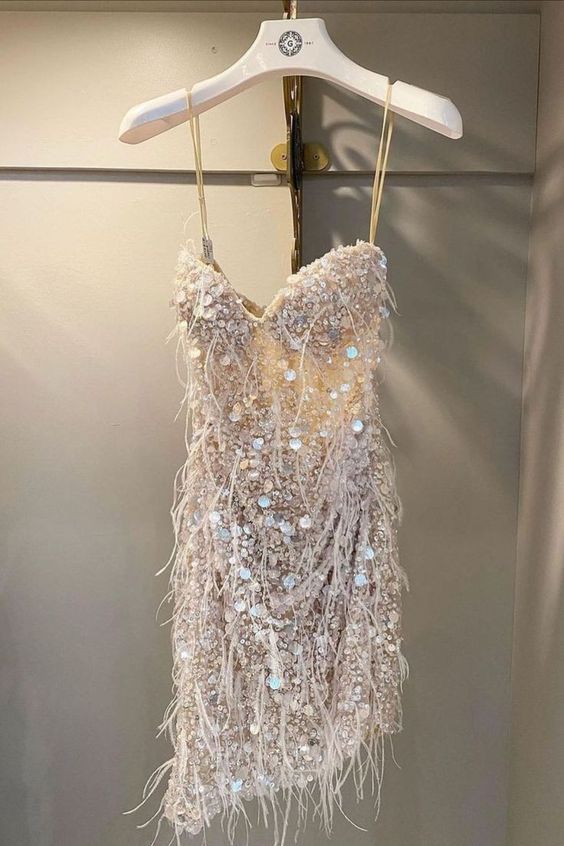 Shiny Sequins Homecoming Dress Stunning Party Dress Y134