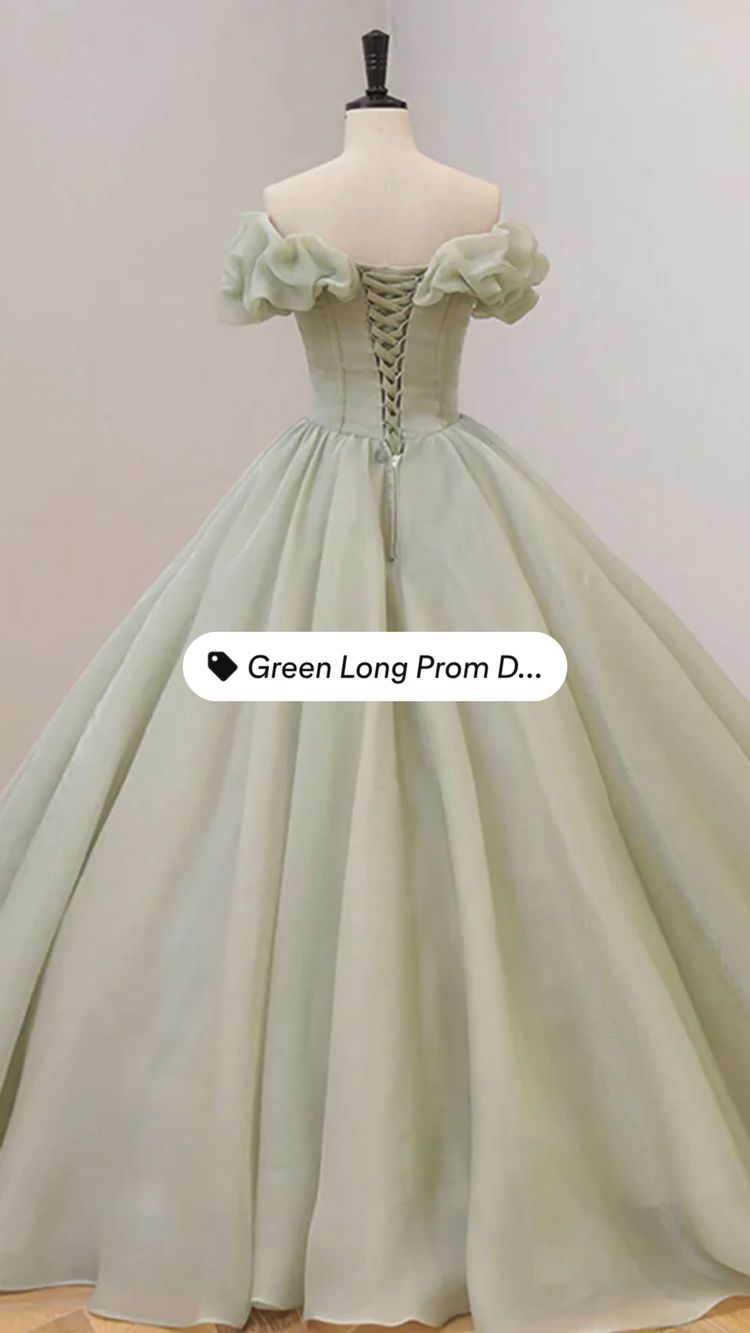 Charming Green Tulle Long Prom Dresses Generous Formal Dress Y588