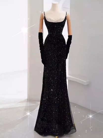 Mermaid Long Prom Dress New Arrival Sexy Slit Evening Dress Y6660