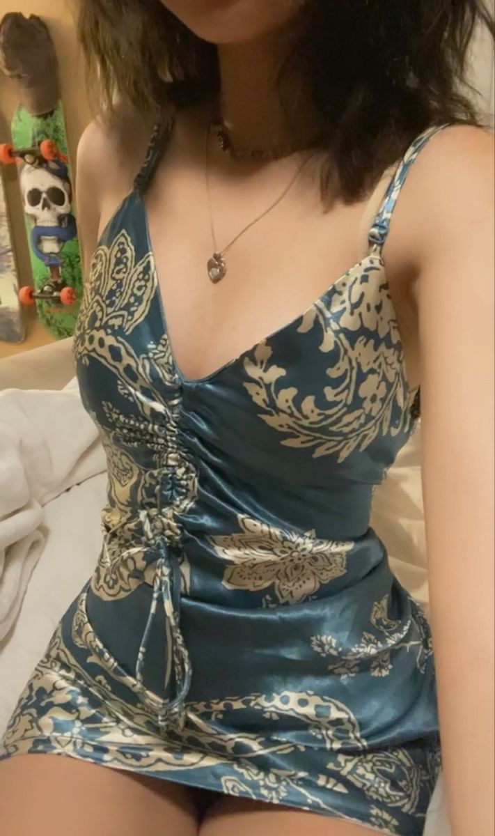 Vintage Spaghetti Straps Green Satin Print Floral Sheath Cocktail Dress Formal Graduation Homecoming Dress Y9600