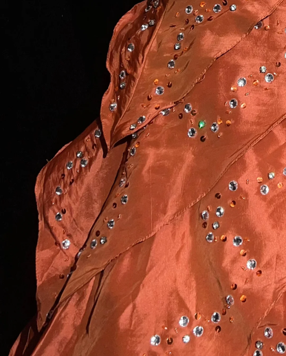 Elegant Sweetheart Neck Satin Beaded A Line Mini 19th Birthday Outfits,Orange Short Homecoming Dress SP2904