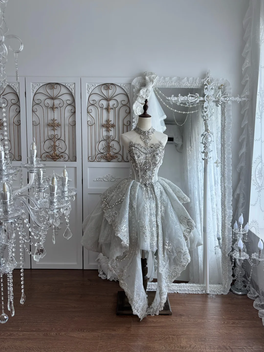 Pretty Halter Tulle Sequin Beaded Short 19th Birthday Outfits Silver Short Homecoming Dress SP3808