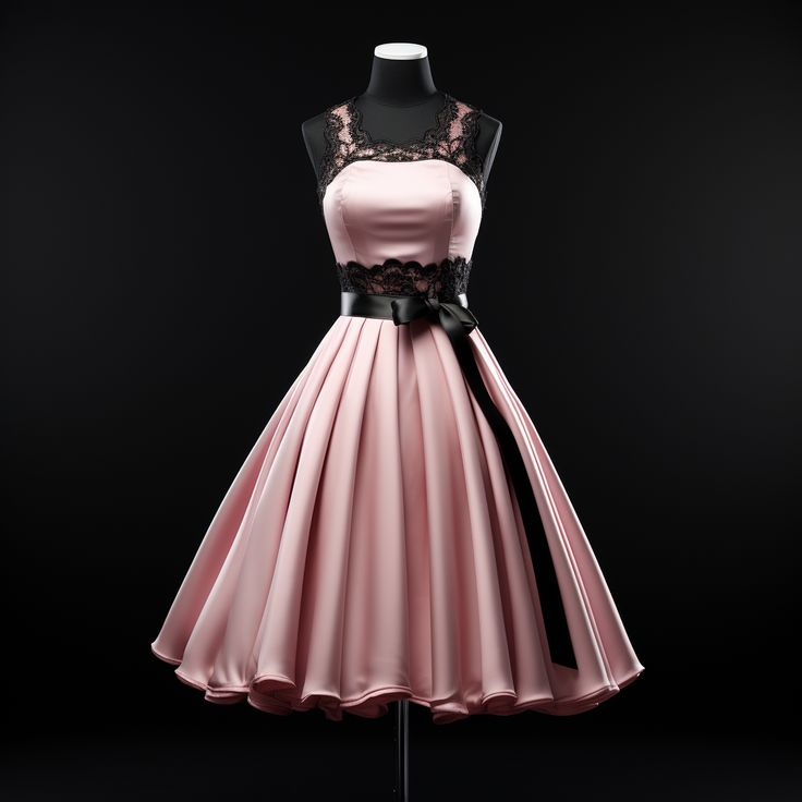 Elegant Pink Satin Lace A Line Short Prom Dress Formal 8th Grade Homecoming Dress Y9125