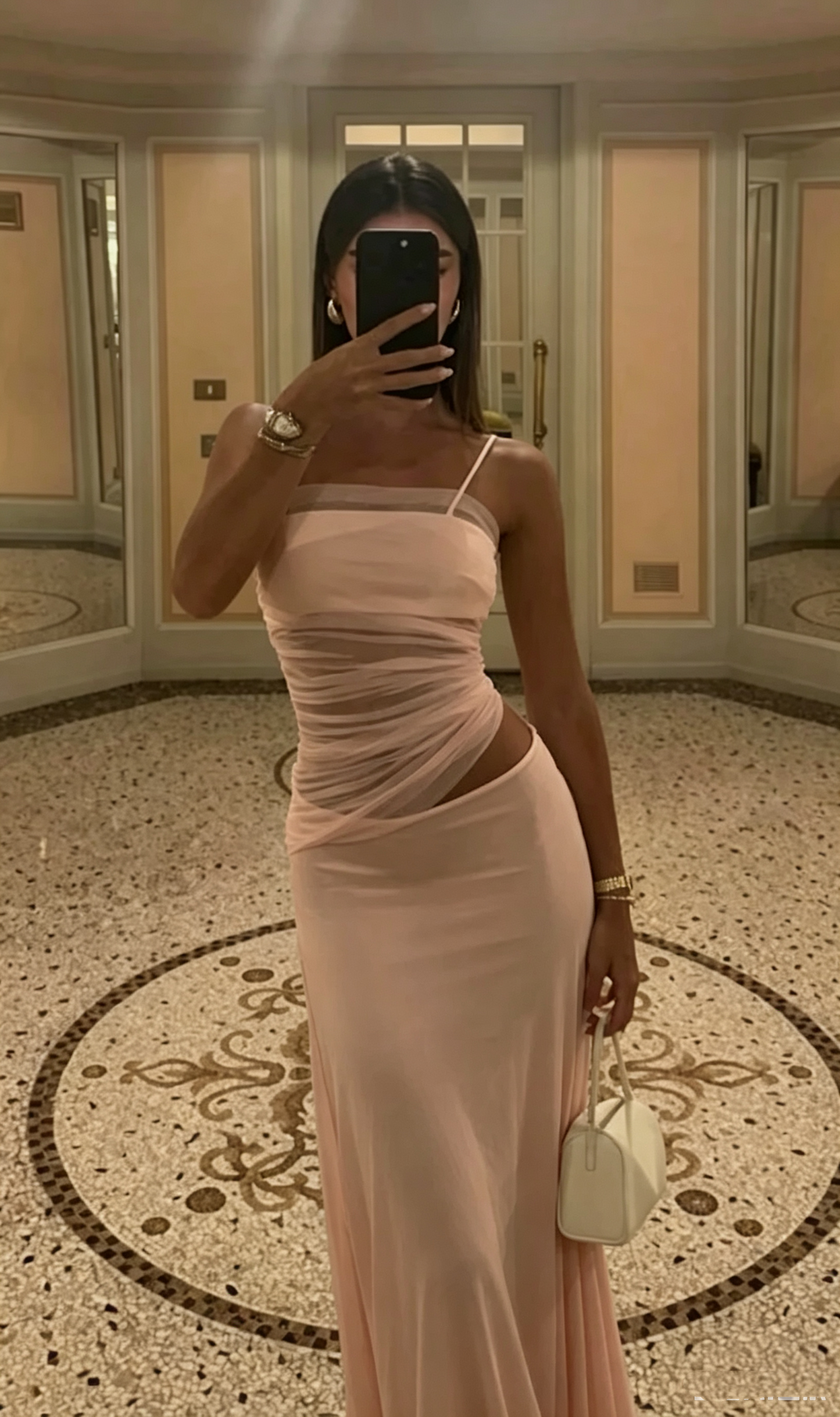 Sexy White Tight Evening Dress, Aesthetic Outfit Dress  Y4664
