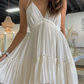 A-line V Neck Homecoming Dress,Beach Outfit Dress Y2815