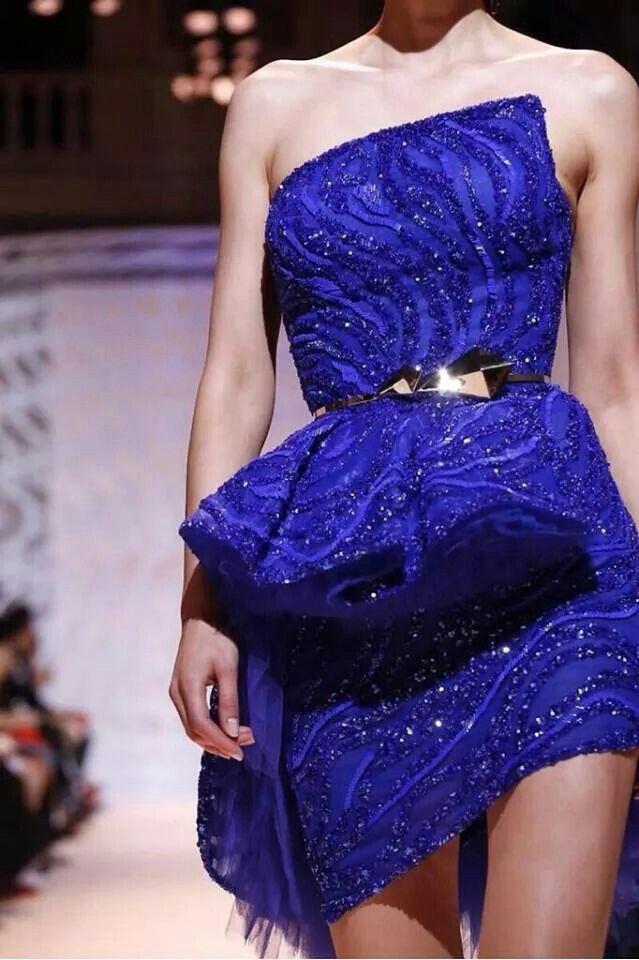 Gorgeous Blue Strapless Blue Satin Beaded Short Homecoming Dress Cocktail Dress SP3282