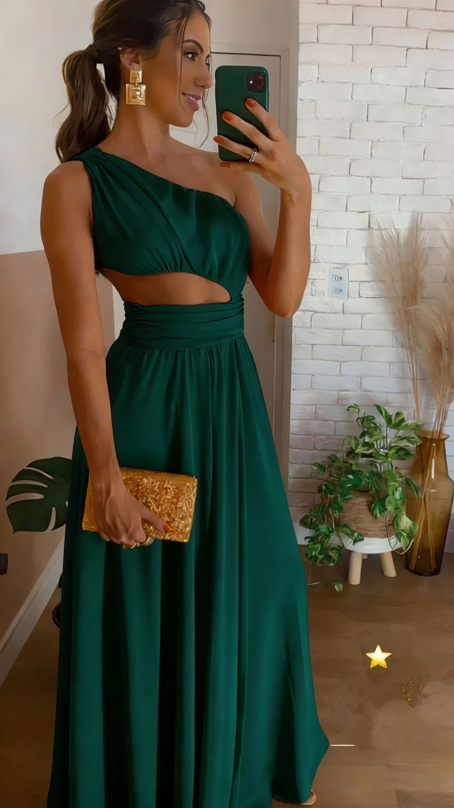 Classy Orange Sleeveless Long Prom Dress,Orange Bridesmaid Dress Y4842
