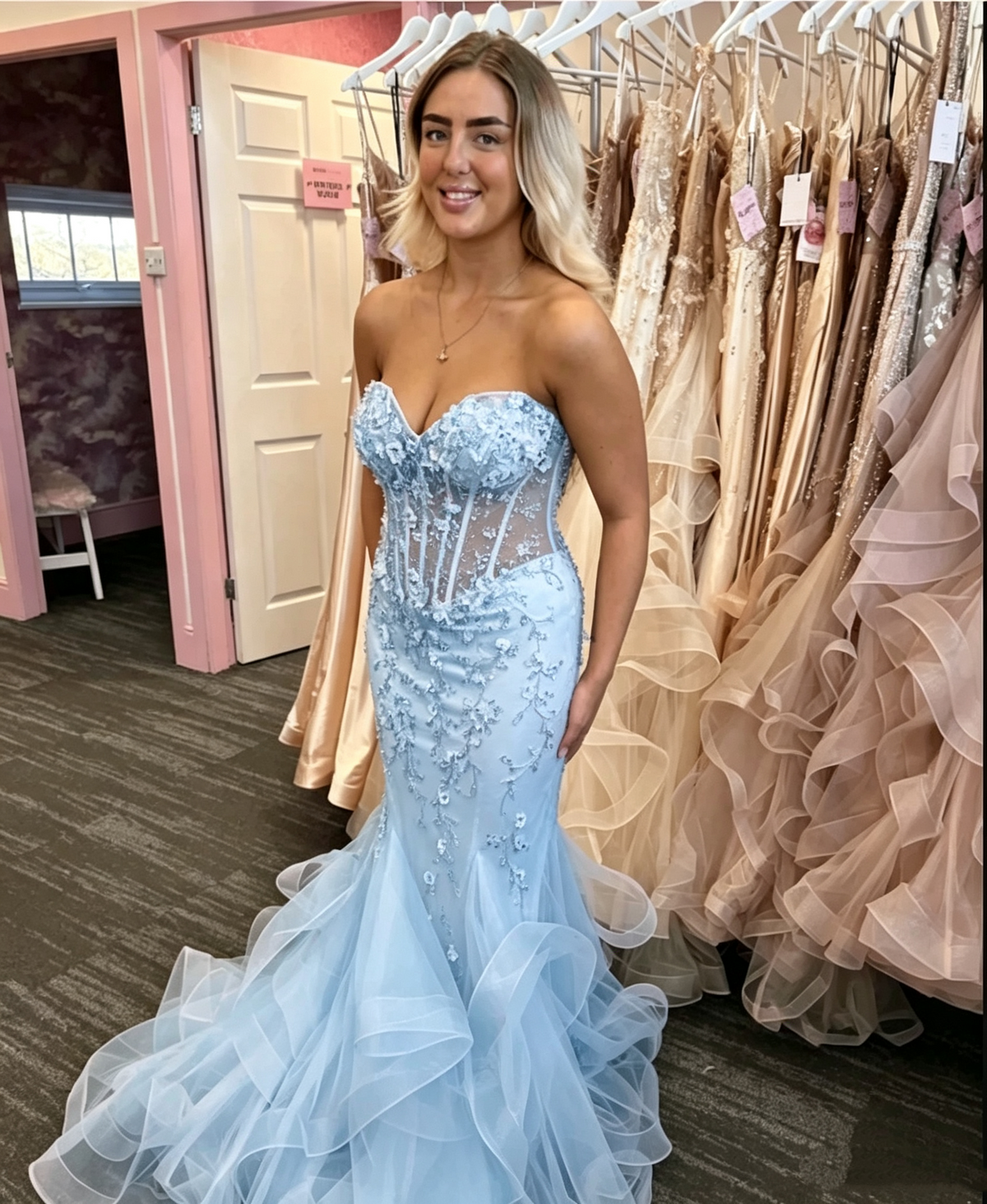 Elegant Black Sweetheart Mermaid Prom Dress,Mermaid Black Lace Formal Dress Y6160