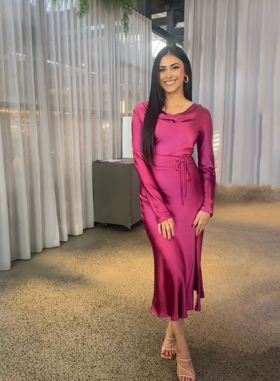 Modest Long Dress for Wedding Guest,Fashion Evening Dress Y4519