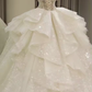 Off Shoulder Wedding Dresses, Large Trailing Princess Tail Dress, Backless White Wedding Dress Y6868