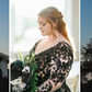 Glamorous Black Lace Wedding Dress,Gothic Bridal Gown Y7353
