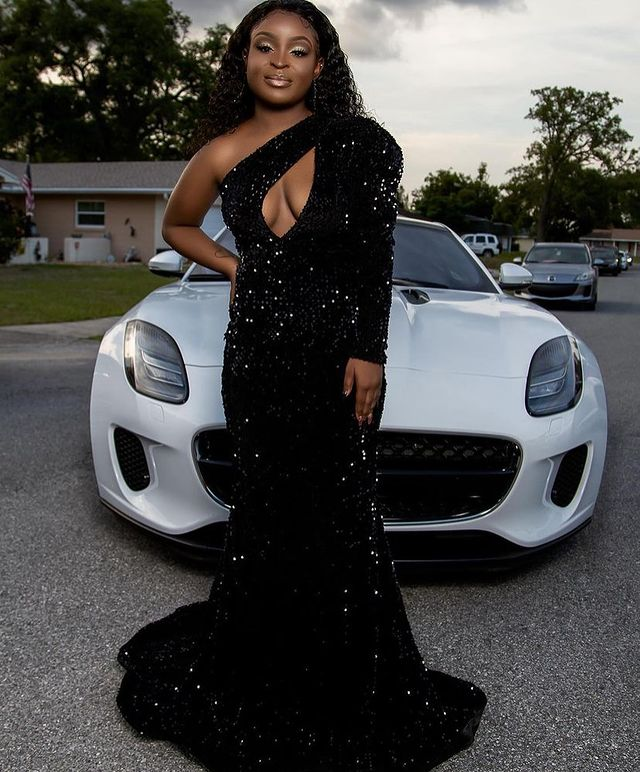 Sexy Black Mermaid Sequin Prom Dress,Long Sleeve Formal Dress Party Gown Gala  Y4273