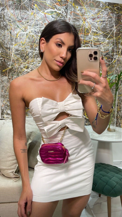 Cute Strapless Bow Satin Sheath Short Prom Dress,White Short Homecoming Dress SP3470