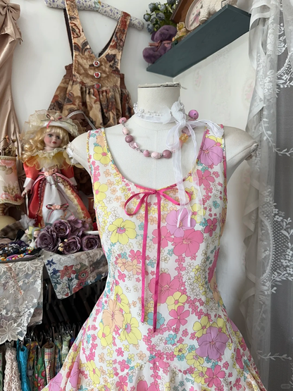 Beautiful Chiffon Printed Floral Sleeveless A Line Homecoming Dress Chic Short Cocktail Dress Y9223