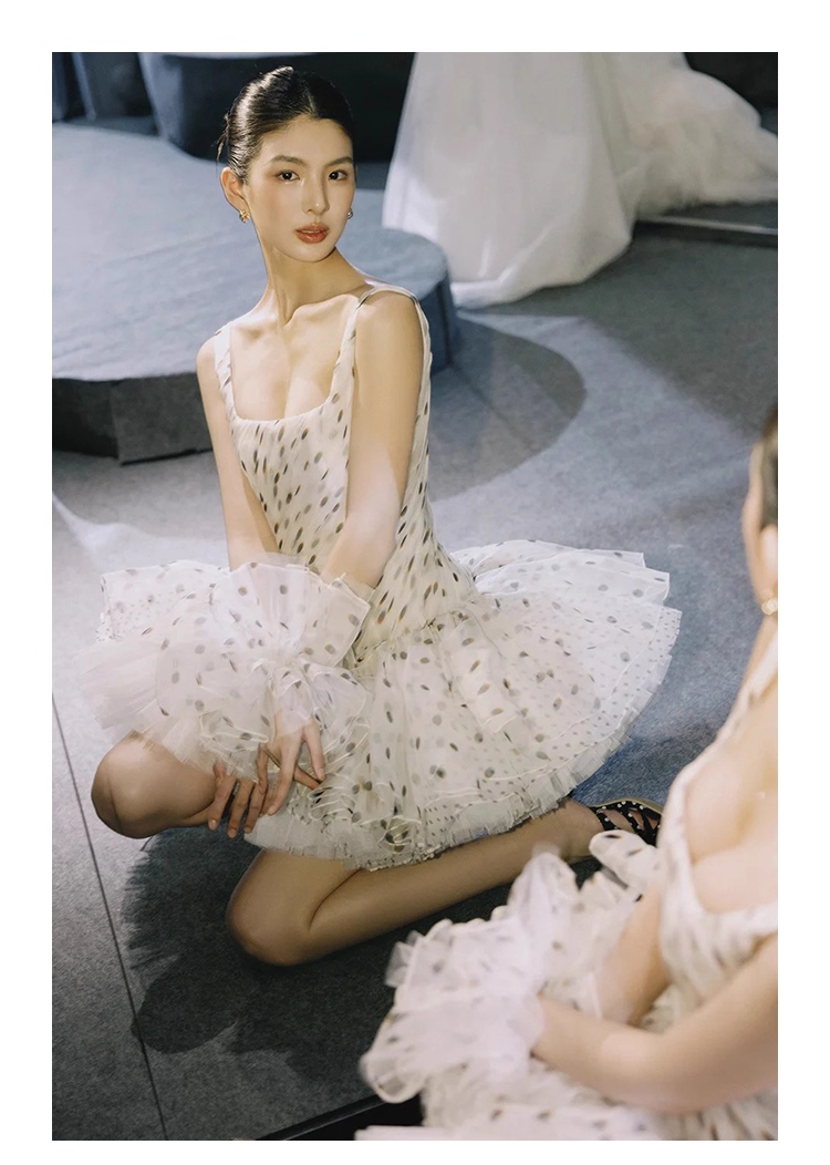 Pretty Square Neck A Line Tulle Formal Homecoming Dress Short Birthday Outfits Y9562