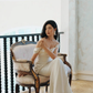 Charming Off Thes Satin Mermaid Evening Dress,White Prom Dress Wedding Dress Y8592