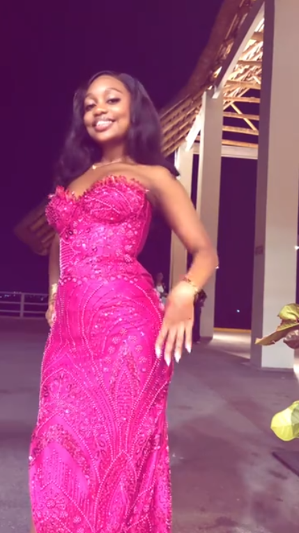 Gorgeous Strapless Hot Pink Satin Sequin Beaded Slit Mermaid Long Party Dress Prom Gown SP2526