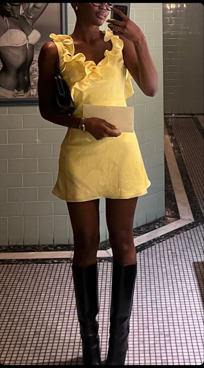 Fashion Yellow Ruffles Satin A Line Short Graduation Homecoming Dress,Backless Mini Birthday Dress SP2987
