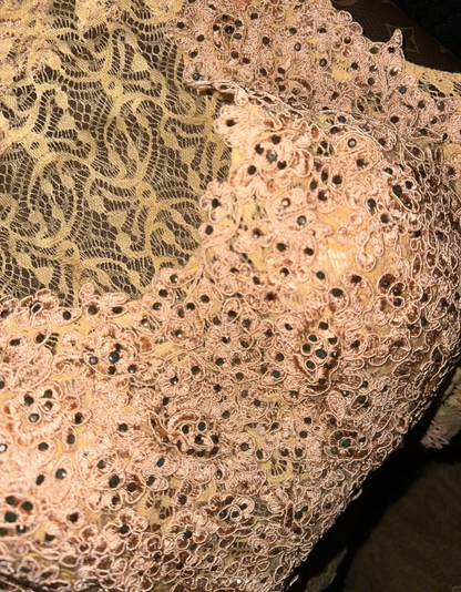 Elegant Lace Beaded Appliques Yellow Long Mermaid Evening Dress Birthday Outfits SP874