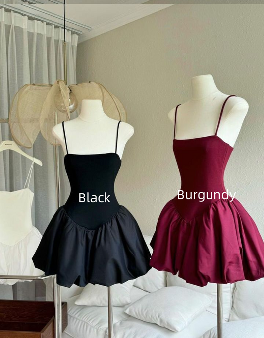 Vintage Spaghetti Straps A Line Short 6th grade Homecoming Dress Cocktail Dress Y9634